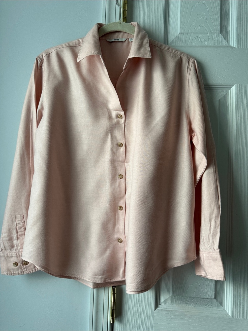Uniqlo Peach Button-Down Collared Shirt